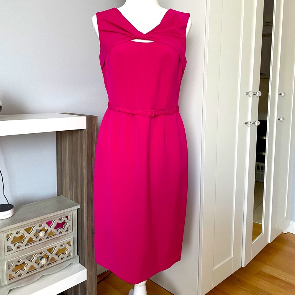 Jones New York Pink Midi Dress